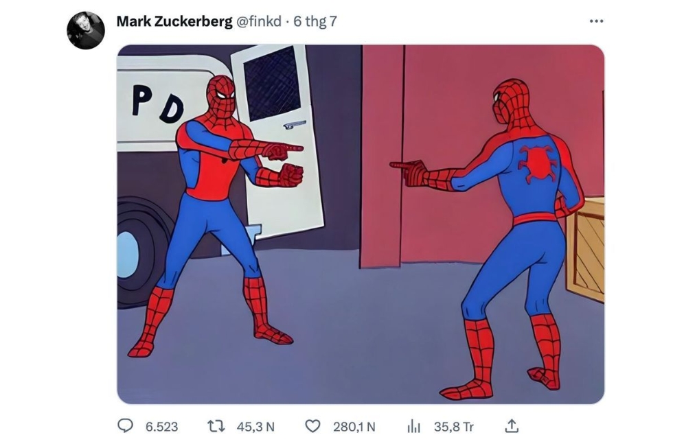 Mark Zuckerberg's post on Twitter