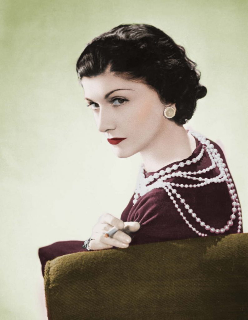 Image of Coco Chanel in her youth